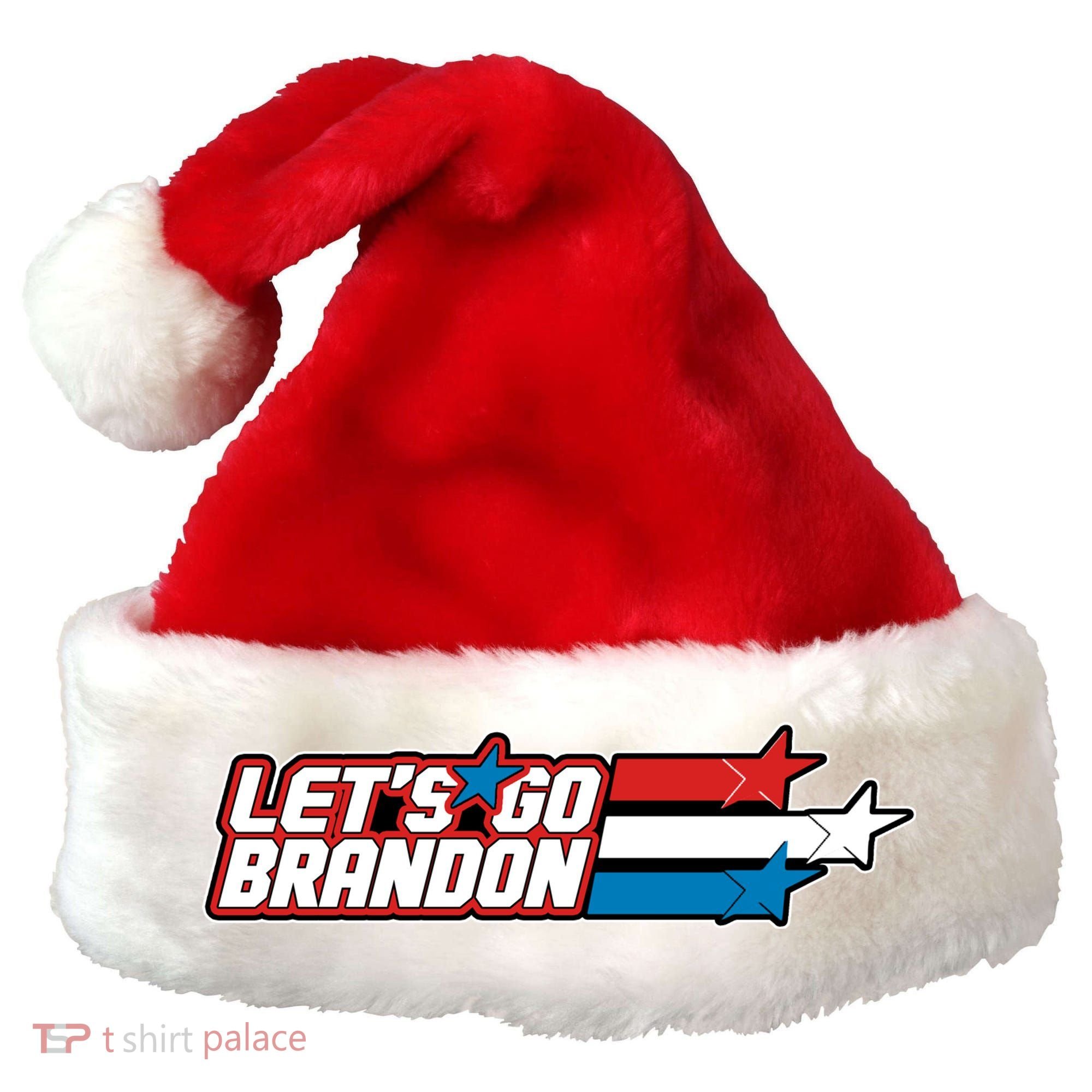 Let's Go Brandon LGB Star Logo Santa Hat