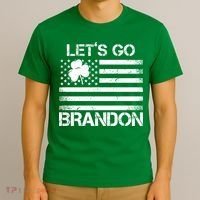 Let's Go Brandon USA St Patrick's Day T-Shirt thumb 3