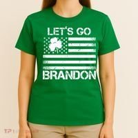 Let's Go Brandon USA St Patrick's Day T-Shirt thumb 4