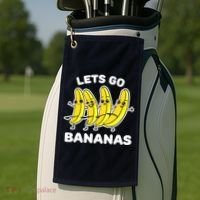 Let's Go Banana Funny Banana Squad Dancing Cute Golf Towel thumb 2