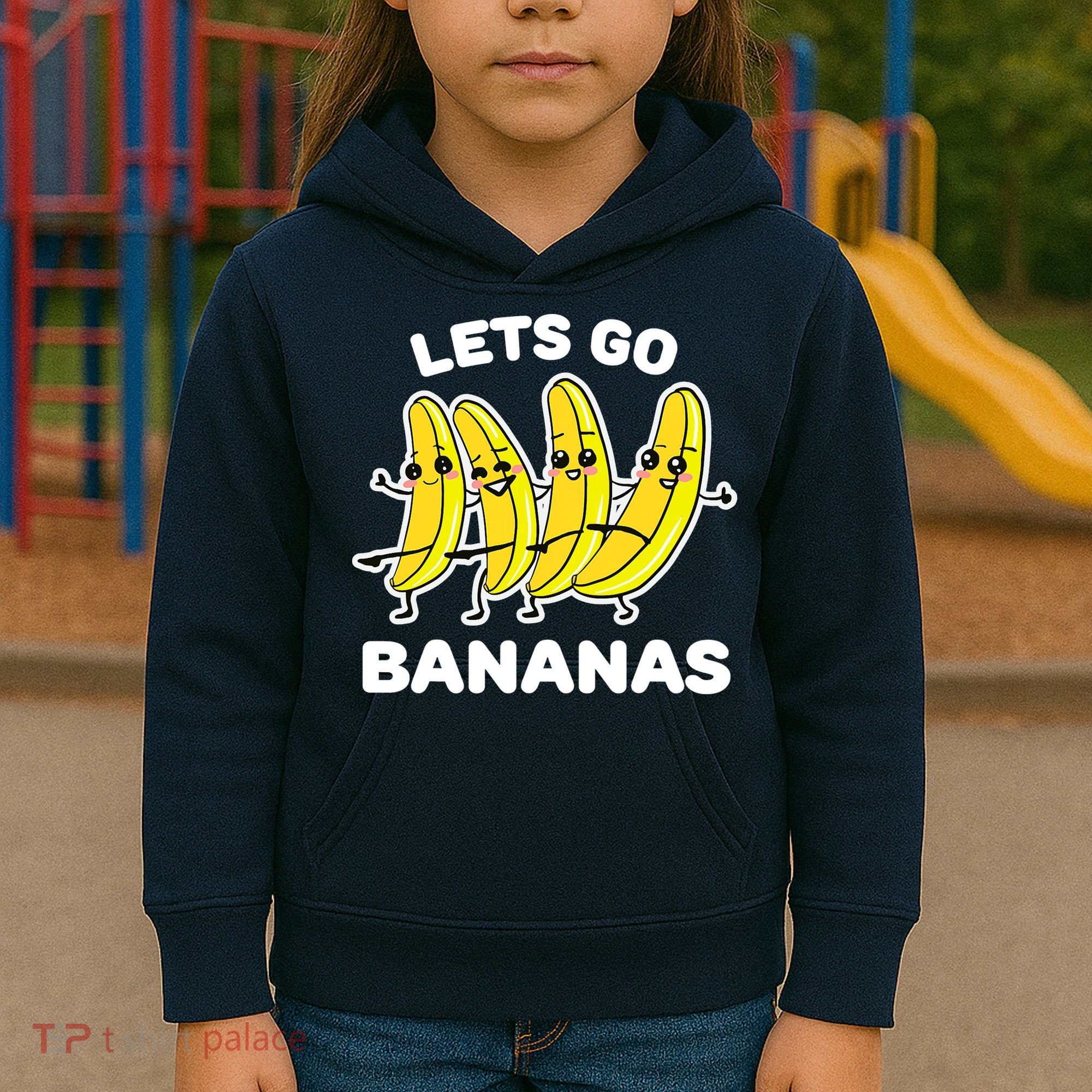 Let's Go Banana Funny Banana Squad Dancing Cute Kids Hoodie