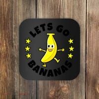 Let's Go Banana Funny Banana Squad Dancing Cute Coaster thumb 0