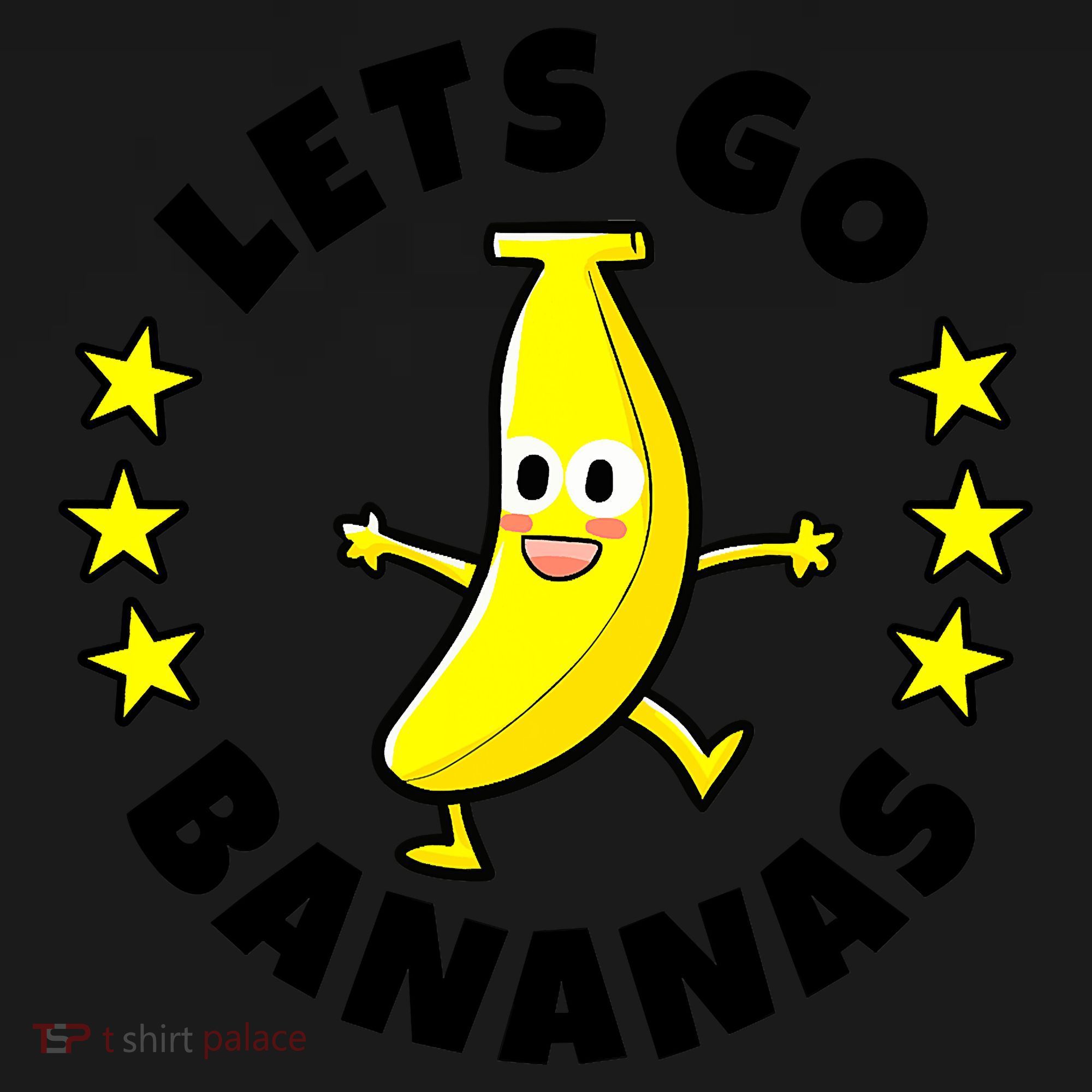 Let's Go Banana Funny Banana Squad Dancing Cute Coaster