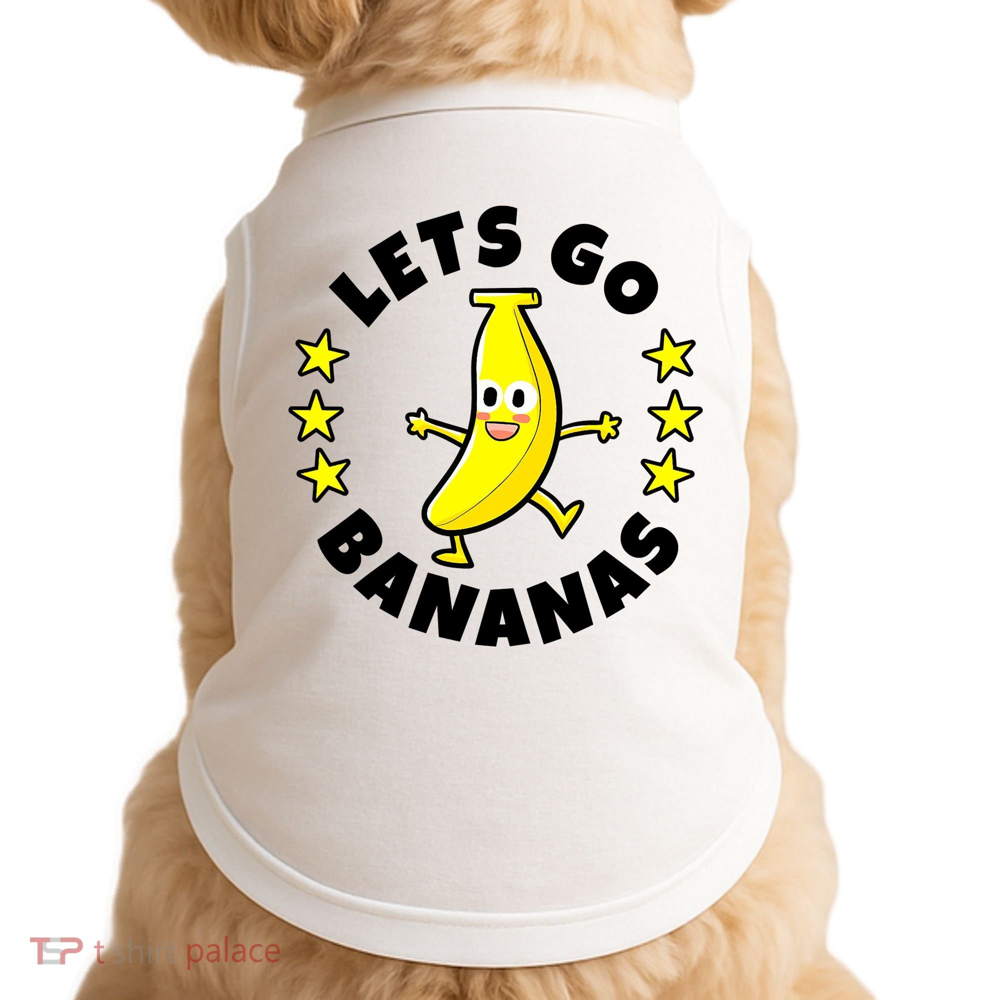 Let's Go Banana Funny Banana Squad Dancing Cute Doggie Tank