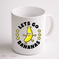 Let's Go Banana Funny Banana Squad Dancing Cute Coffee Mug thumb 1