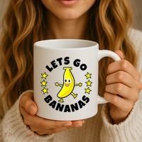 Let's Go Banana Funny Banana Squad Dancing Cute Coffee Mug thumb 3
