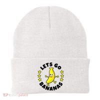 Let's Go Banana Funny Banana Squad Dancing Cute Beanie thumb 0