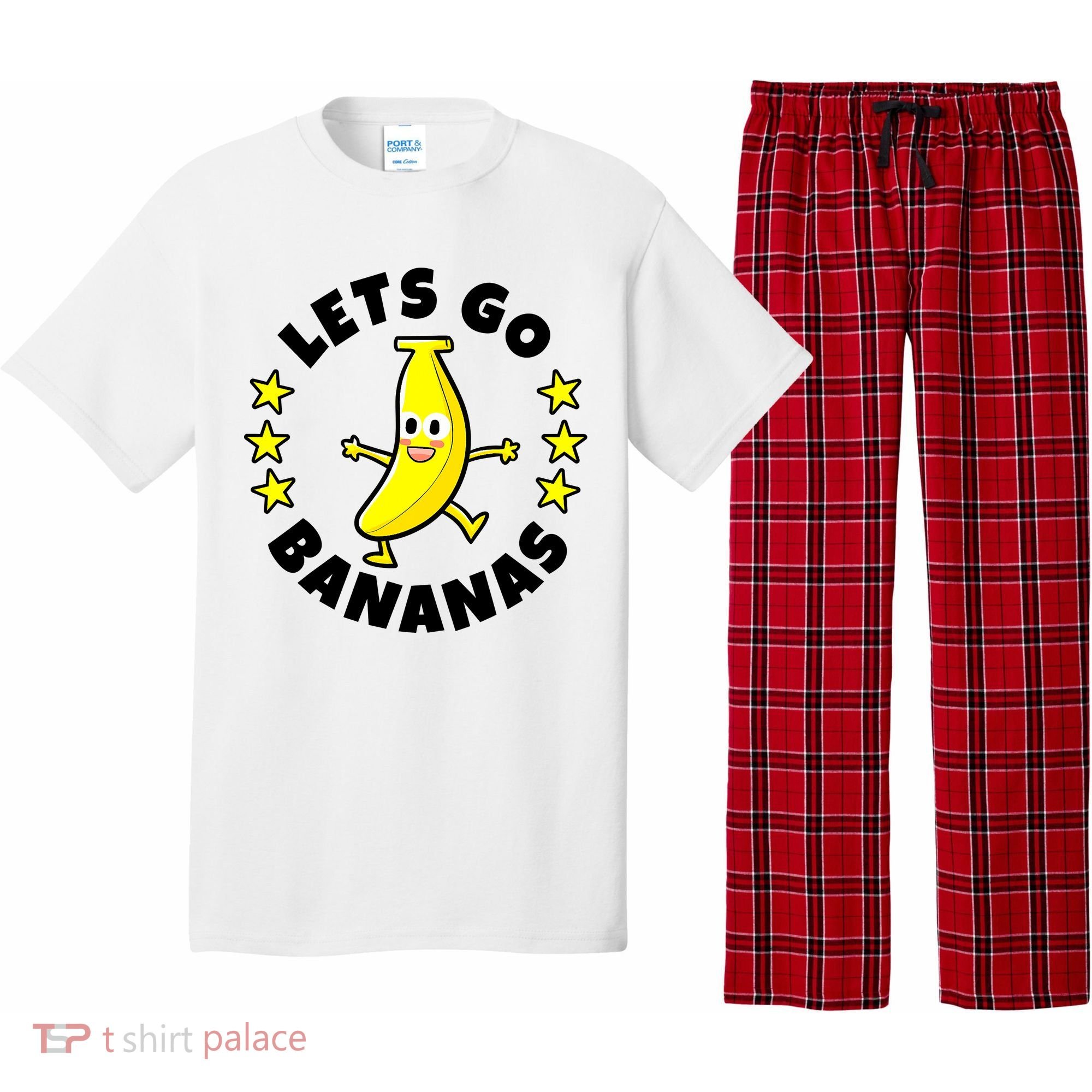 Let's Go Banana Funny Banana Squad Dancing Cute Pajama Set