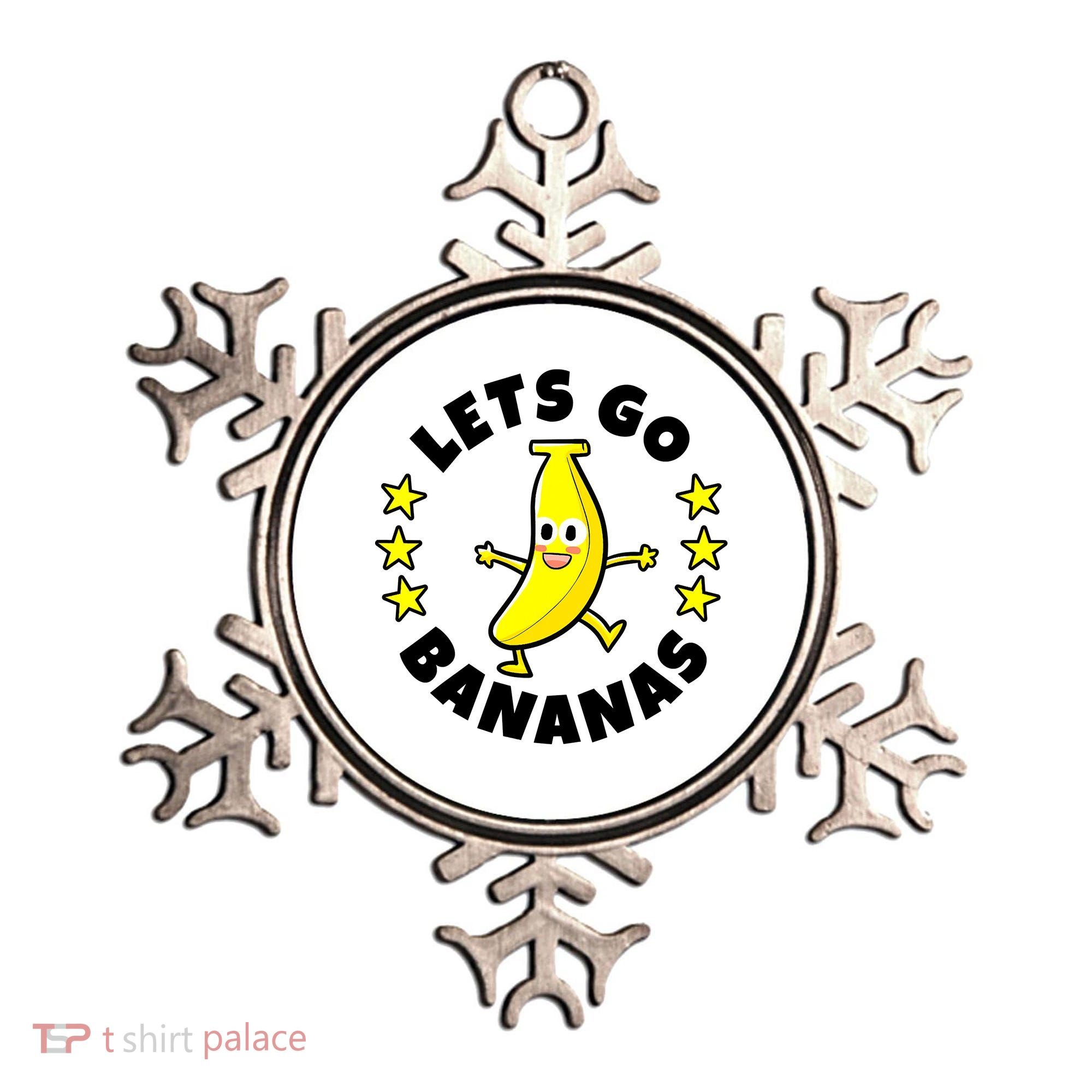 Let's Go Banana Funny Banana Squad Dancing Cute Ornament