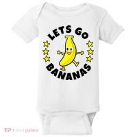 Let's Go Banana Funny Banana Squad Dancing Cute Baby Bodysuit thumb 0