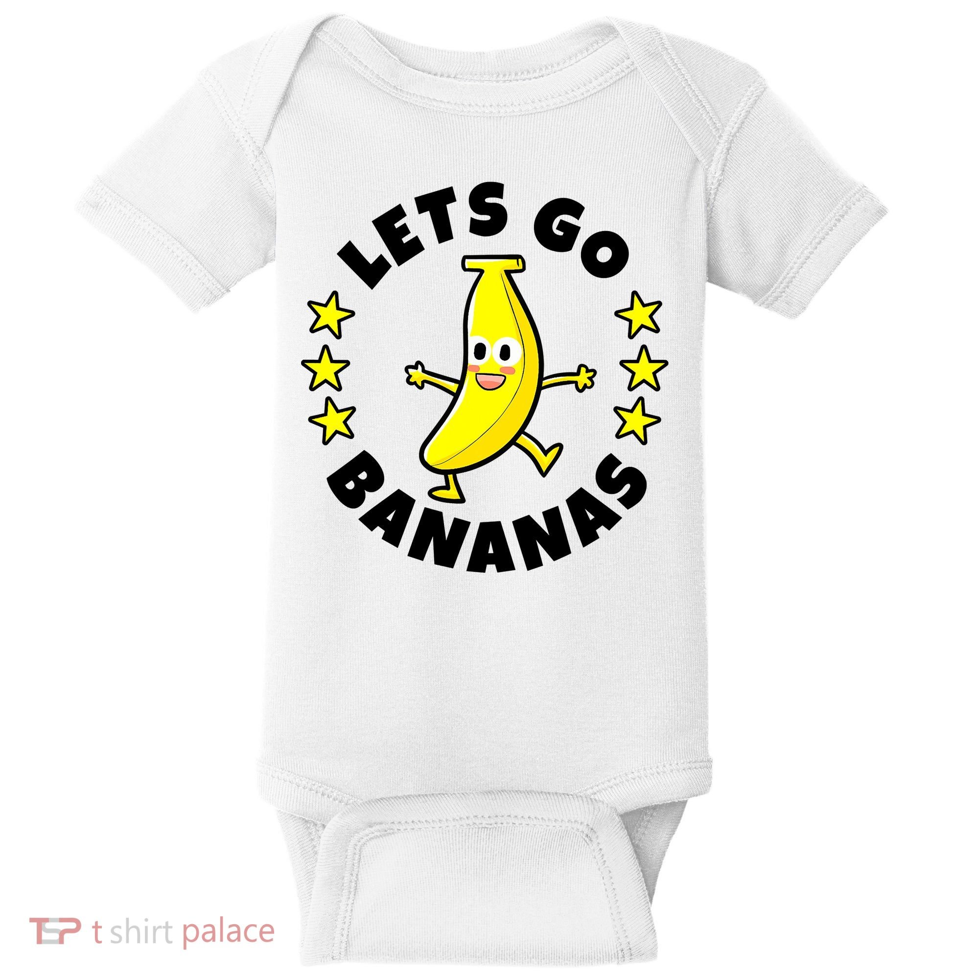 Let's Go Banana Funny Banana Squad Dancing Cute Baby Bodysuit
