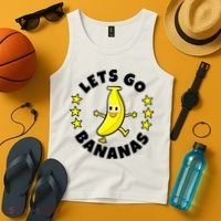 Let's Go Banana Funny Banana Squad Dancing Cute Tank Top thumb 4