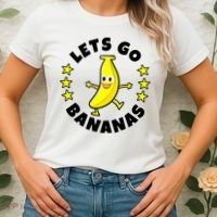 Let's Go Banana Funny Banana Squad Dancing Cute Women's T-Shirt thumb 2