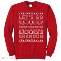 Let's Go Brandon Ugly Christmas Sweater FJB Chant Sweatshirt thumb 0