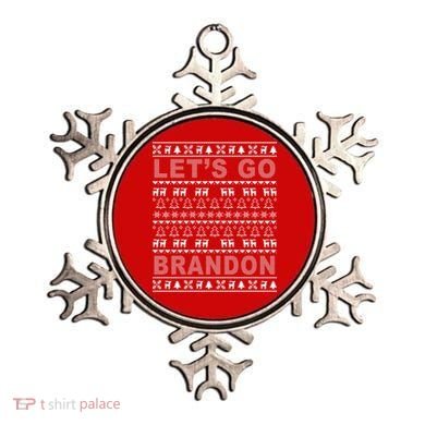 Let's Go Brandon Ugly Christmas Sweater FJB Chant Ornament