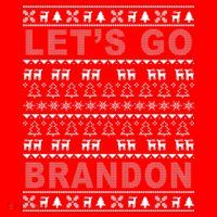 Let's Go Brandon Ugly Christmas Sweater FJB Chant Kids Long Sleeve Shirt thumb 2