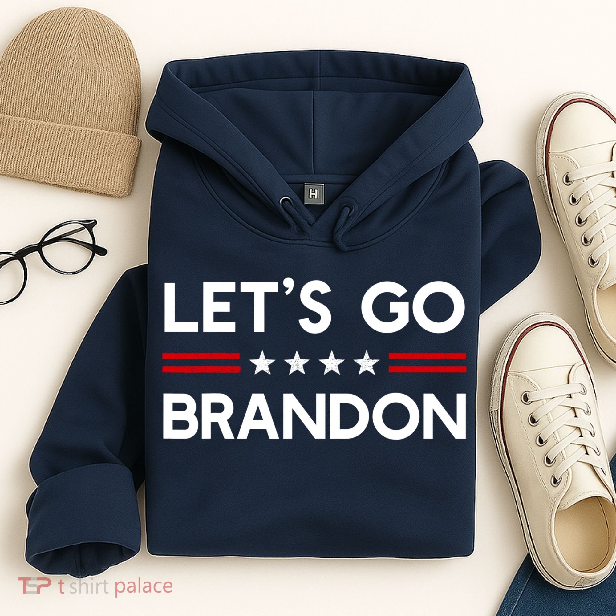 Let’S Go Brandon Conservative Us Flag Gift Hoodie