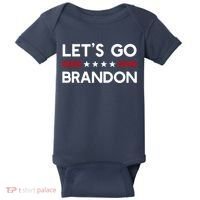 Let’S Go Brandon Conservative Us Flag Gift Baby Bodysuit thumb 0