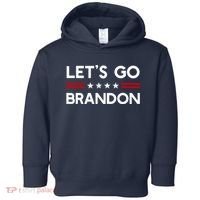 Let’S Go Brandon Conservative Us Flag Gift Toddler Hoodie thumb 0