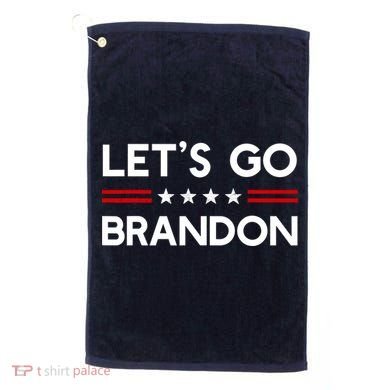 Let’S Go Brandon Conservative Us Flag Gift Golf Towel