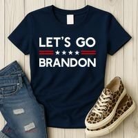 Let’S Go Brandon Conservative Us Flag Gift Women's T-Shirt thumb 3