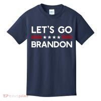 Let’S Go Brandon Conservative Us Flag Gift Kids T-Shirt thumb 0