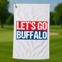 Let's Go Buffalo Golf Towel thumb 1