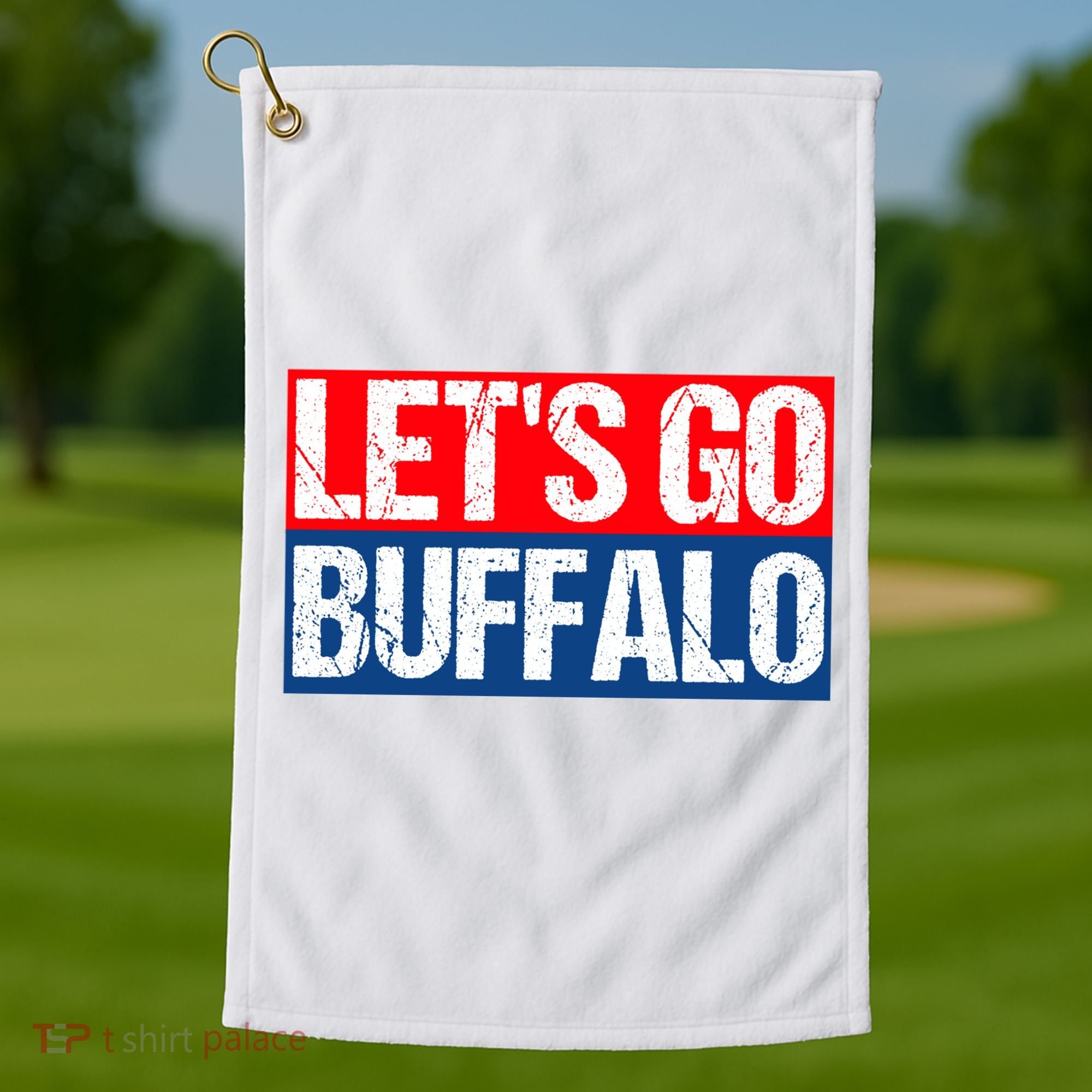Let's Go Buffalo Golf Towel