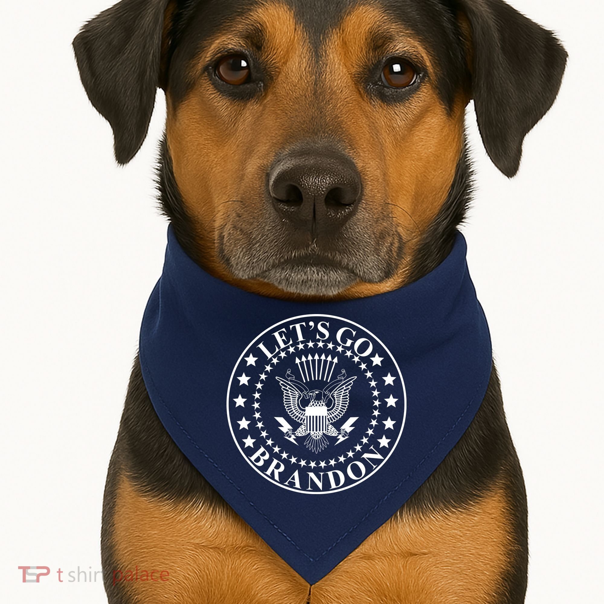 Let's Go Brandon American Seal USA-Made Doggie Bandana