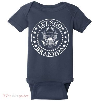 Let's Go Brandon American Seal Baby Bodysuit