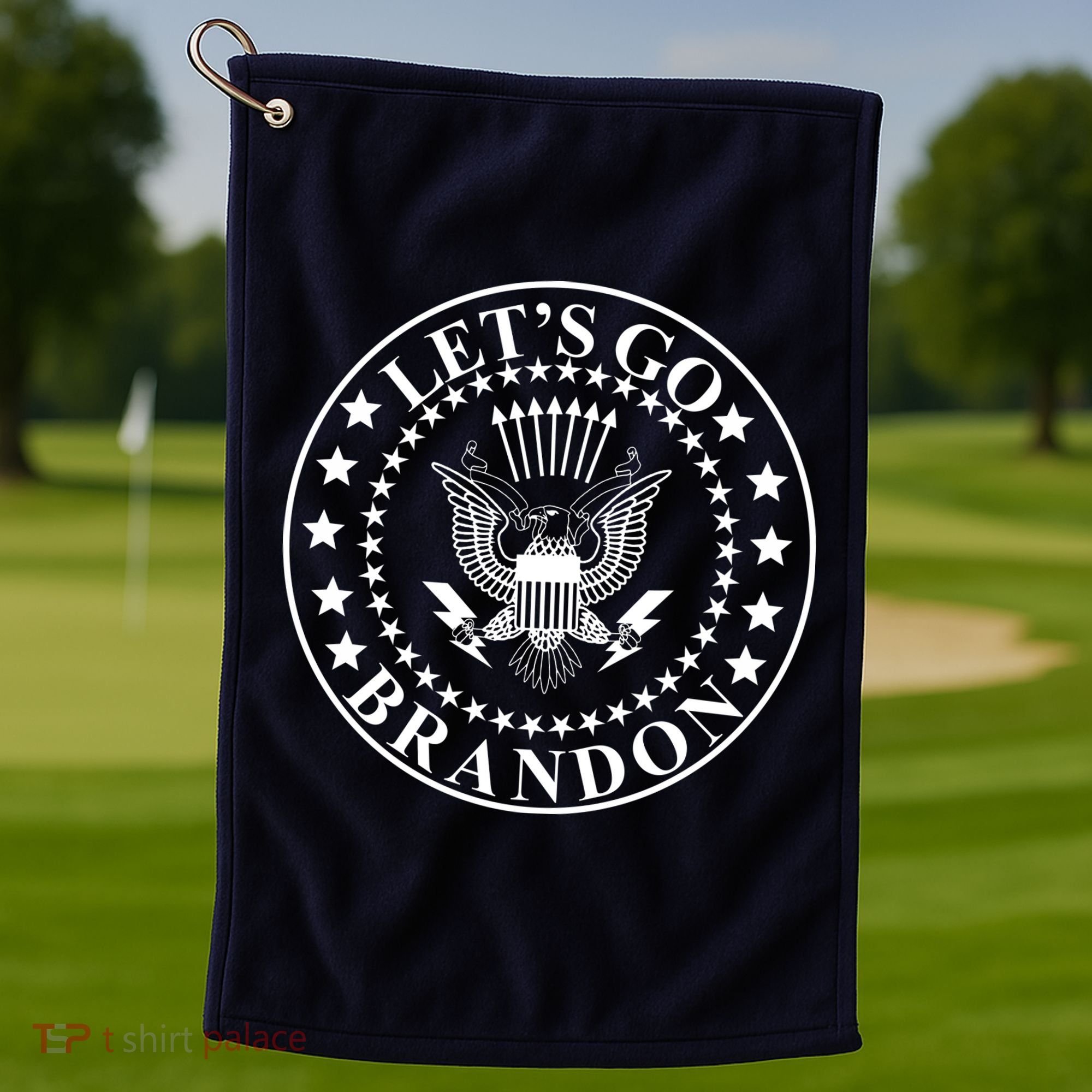 Let's Go Brandon American Seal Golf Towel
