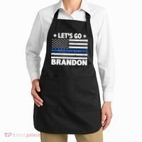 Let's Go Brandon Blue Thin Line Back The Blue FJB Chant Apron thumb 2