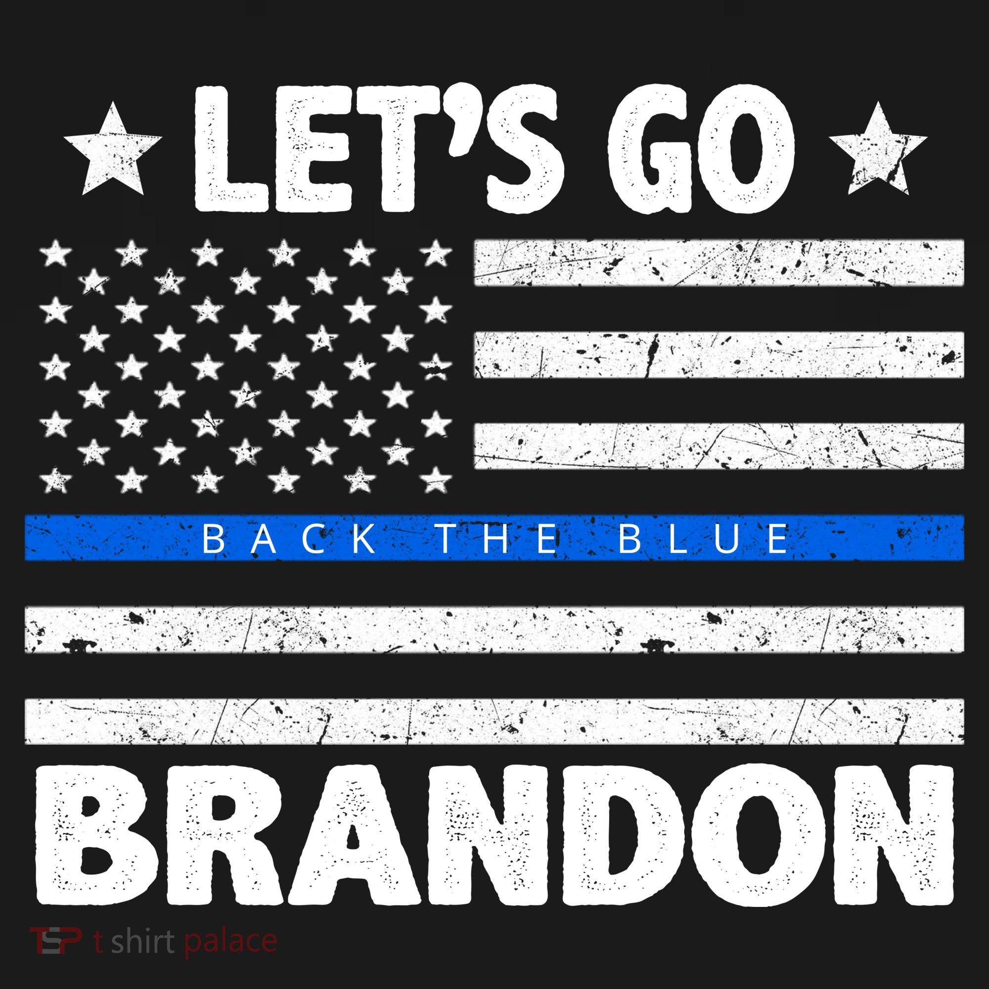 Let's Go Brandon Blue Thin Line Back The Blue FJB Chant Women's Hoodie