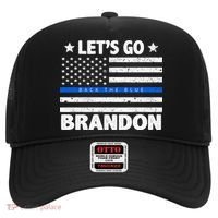 Let's Go Brandon Blue Thin Line Back The Blue FJB Chant Hat thumb 0