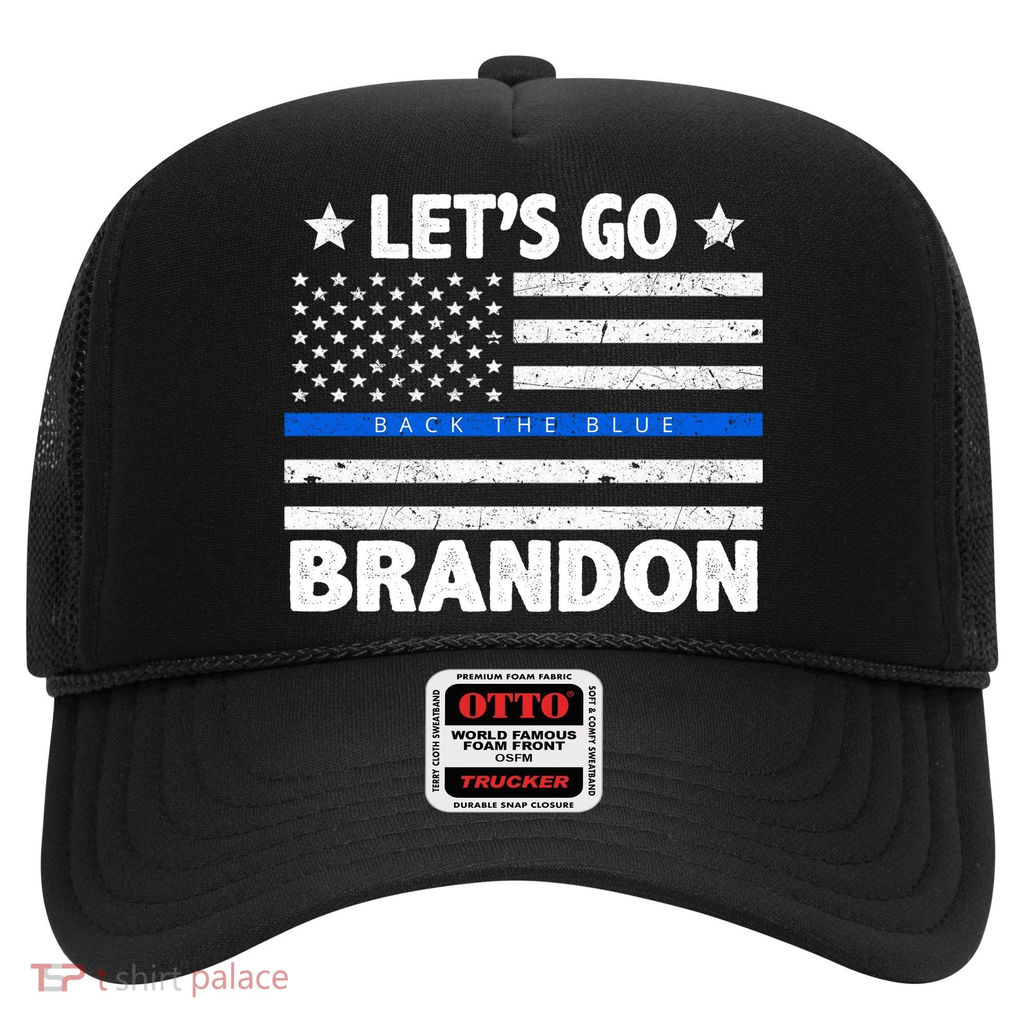 Let's Go Brandon Blue Thin Line Back The Blue FJB Chant Hat