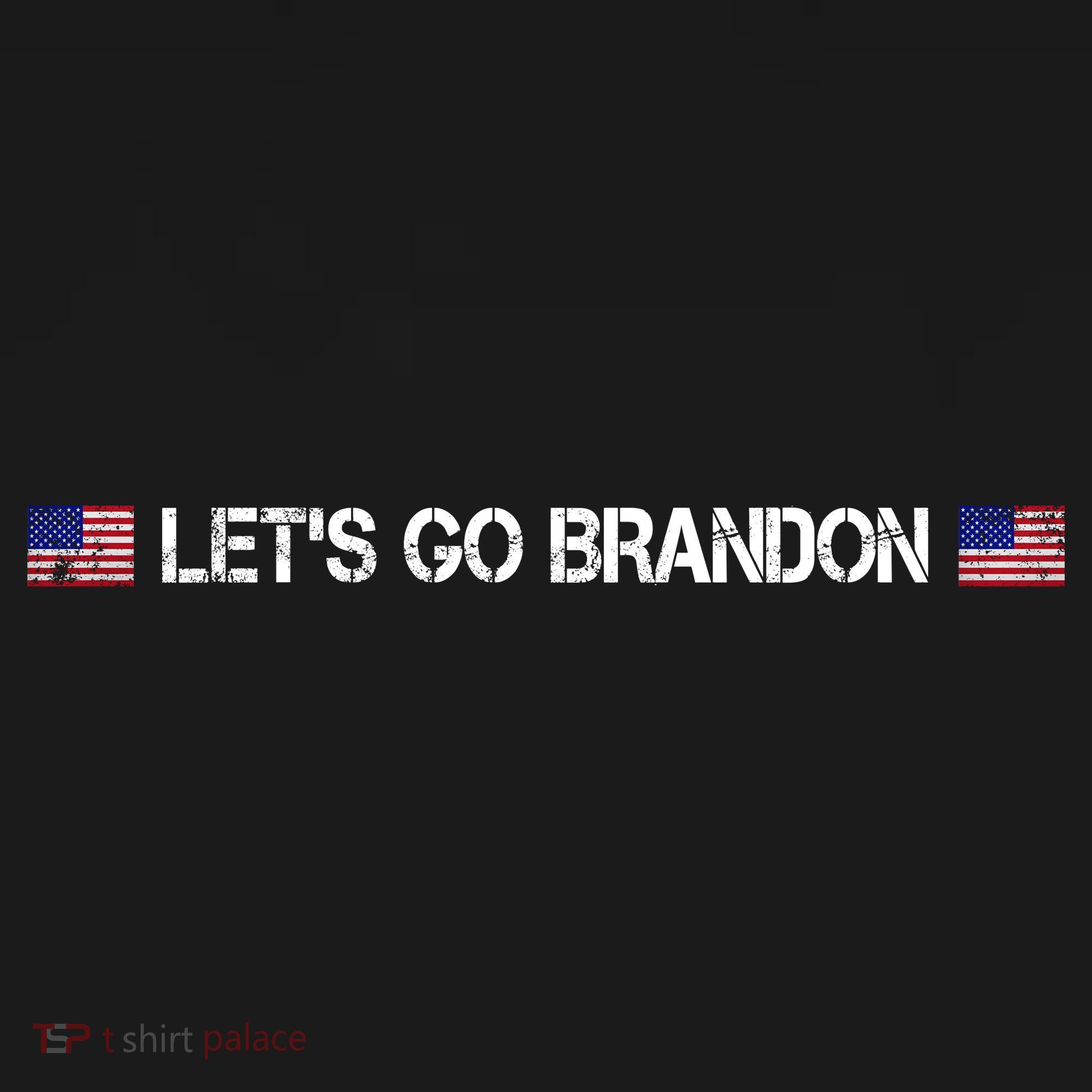 Let's Go Brandon Simple USA Flag Logo Backpack