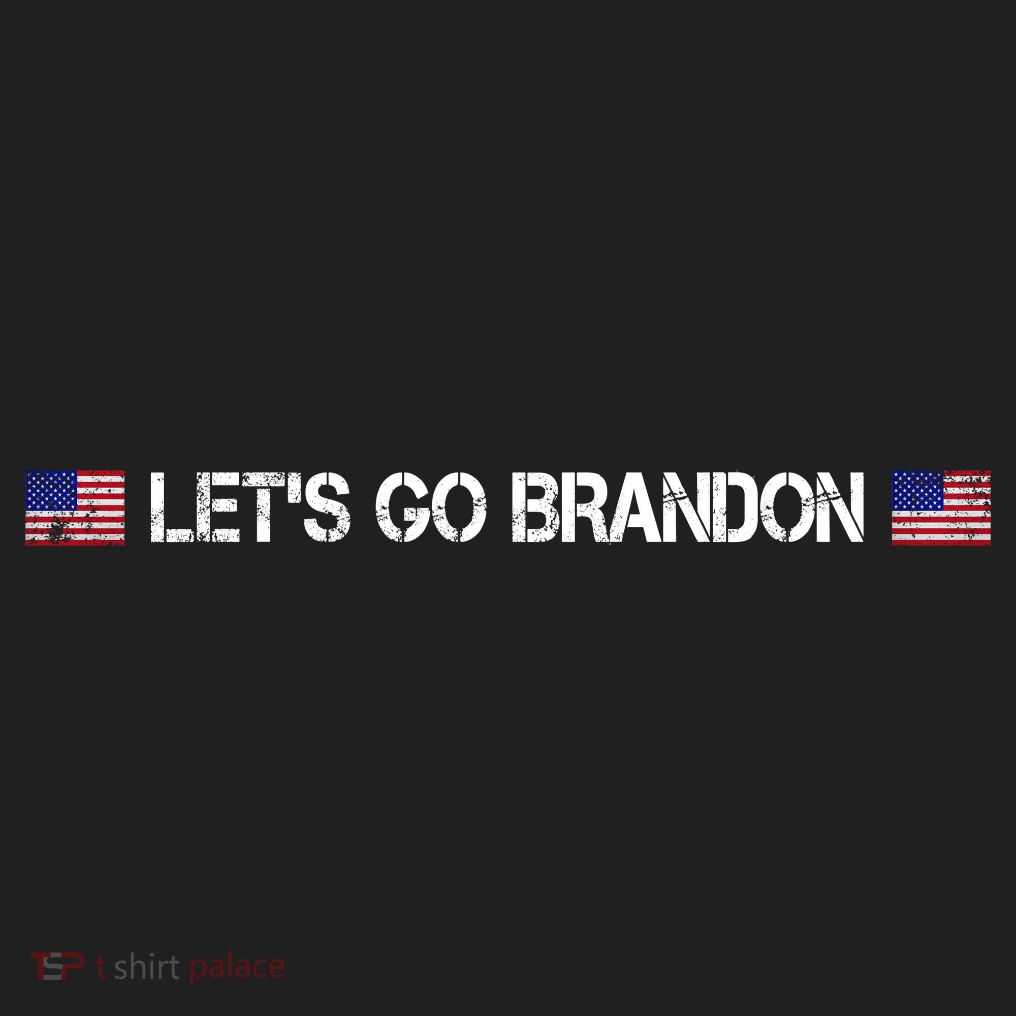 Let's Go Brandon Simple USA Flag Logo Tumbler