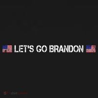 Let's Go Brandon Simple USA Flag Logo Ornament thumb 1