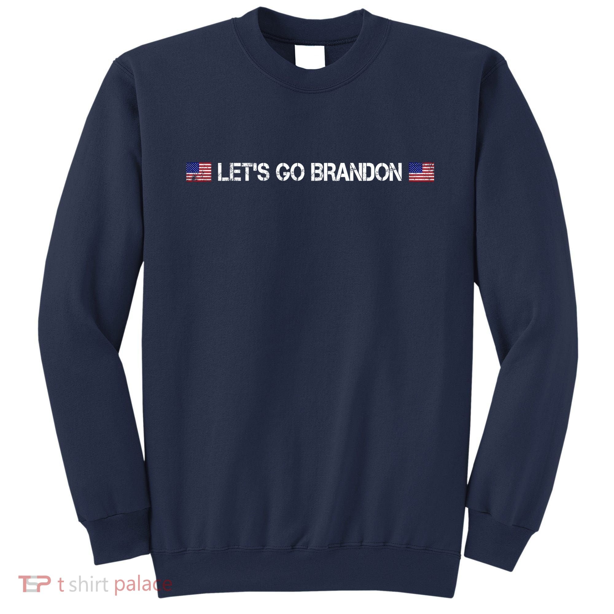 Let's Go Brandon Simple USA Flag Logo Sweatshirt