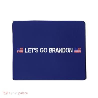 Let's Go Brandon Simple USA Flag Logo Mousepad