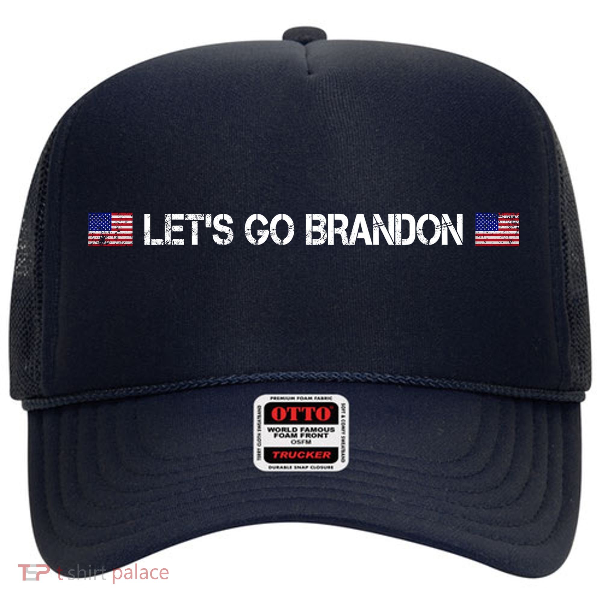 Let's Go Brandon Simple USA Flag Logo Hat