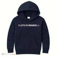 Let's Go Brandon Simple USA Flag Logo Kids Hoodie thumb 0