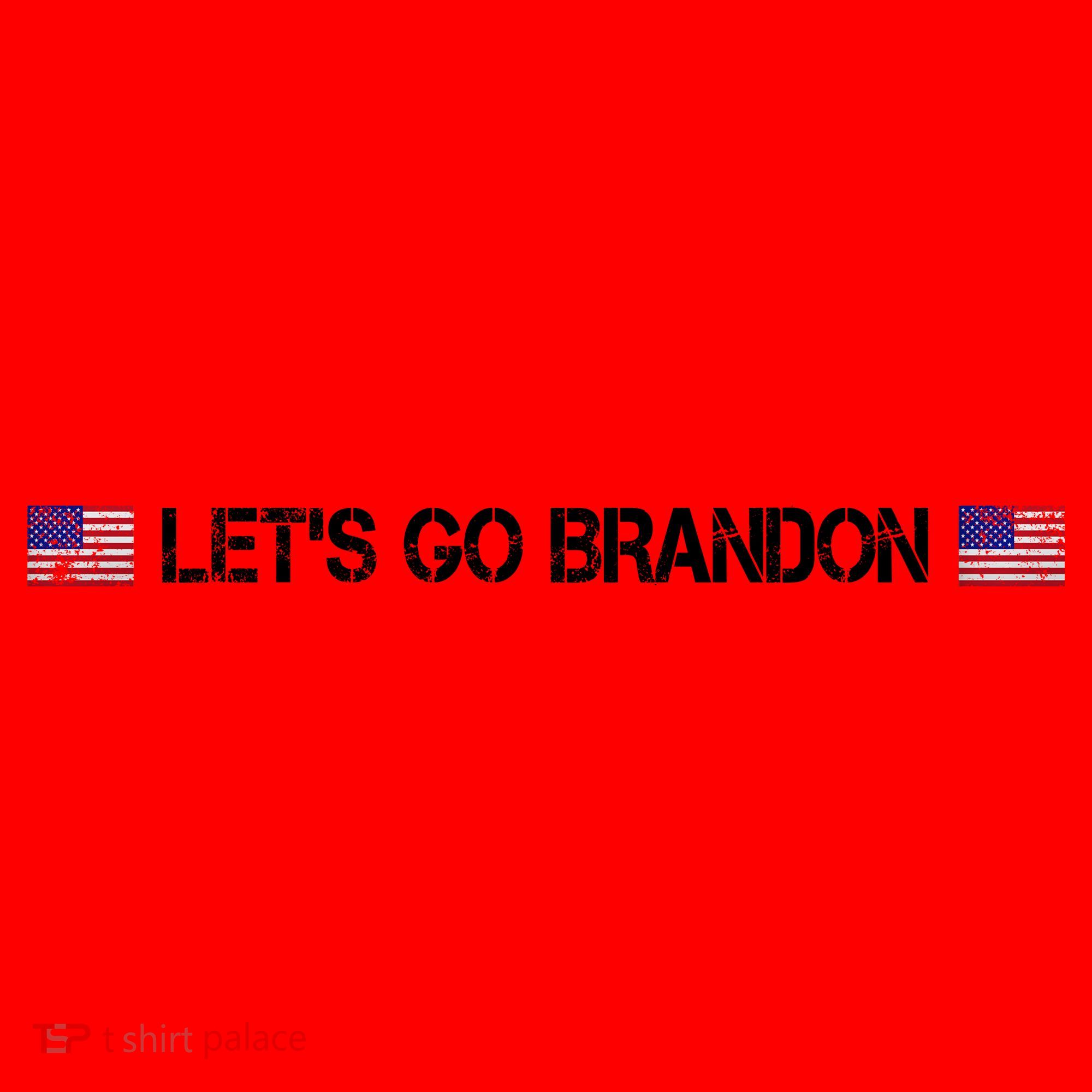 Let's Go Brandon Simple USA Flag Logo Santa Hat