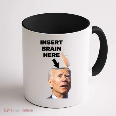 Let's Go Brandon Insert Brain Here Coffee Mug back