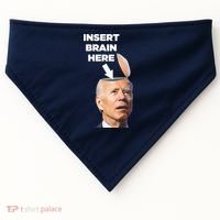 Let's Go Brandon Insert Brain Here USA-Made Doggie Bandana thumb 0