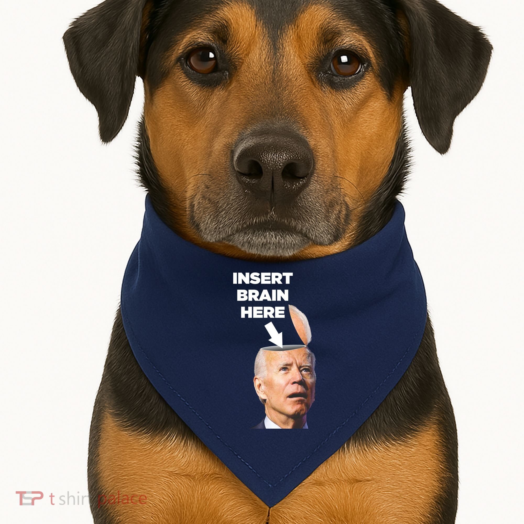 Let's Go Brandon Insert Brain Here USA-Made Doggie Bandana