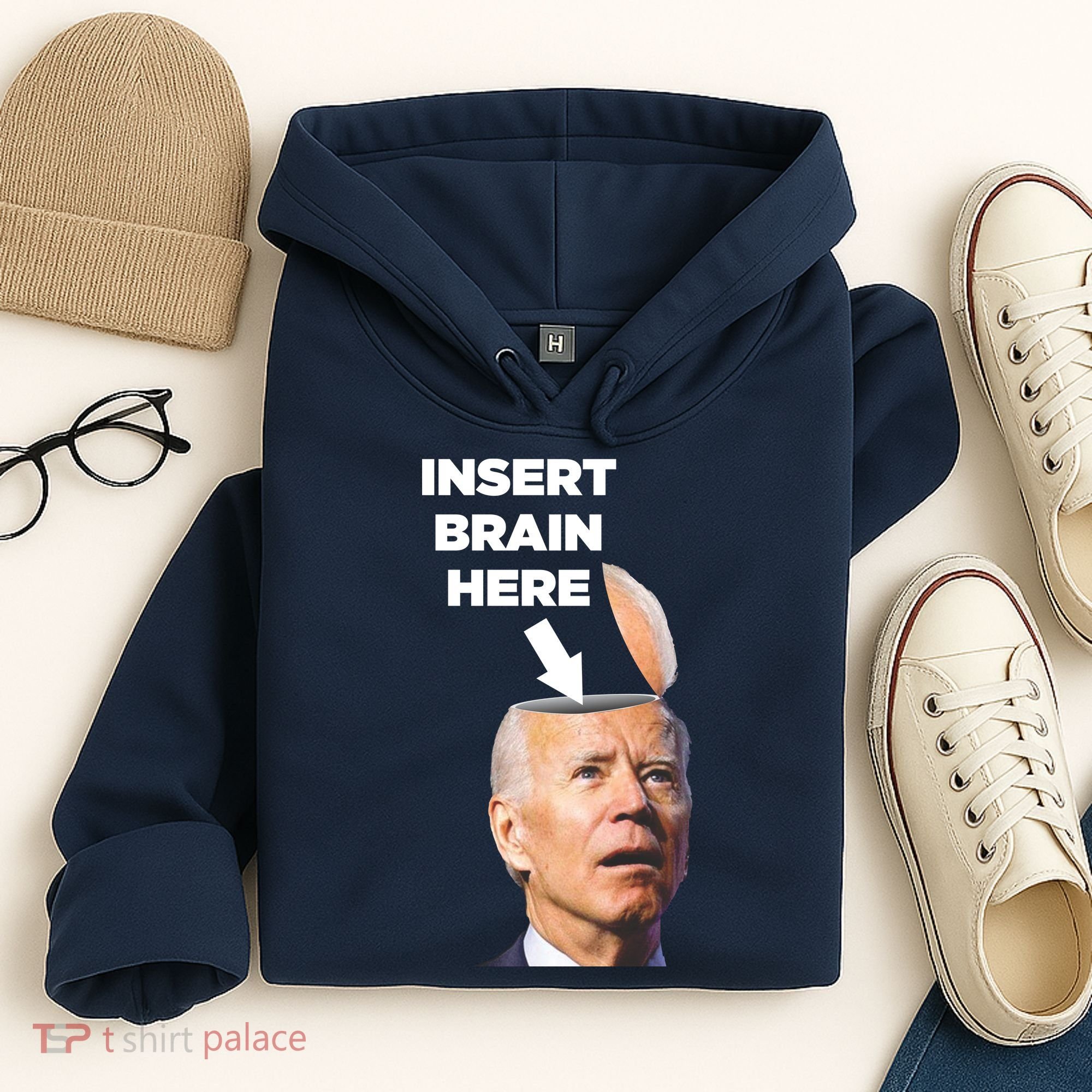 Let's Go Brandon Insert Brain Here Hoodie