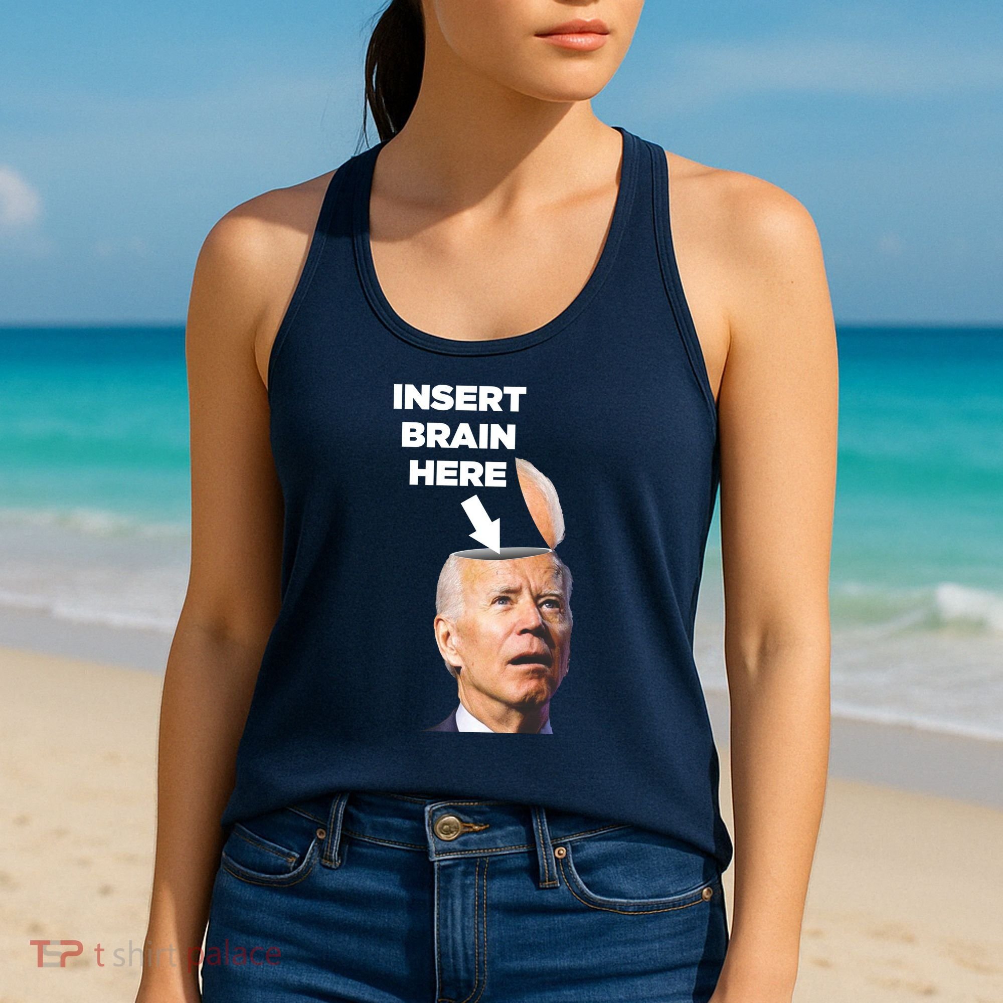 Let's Go Brandon Insert Brain Here Women's Tank Top