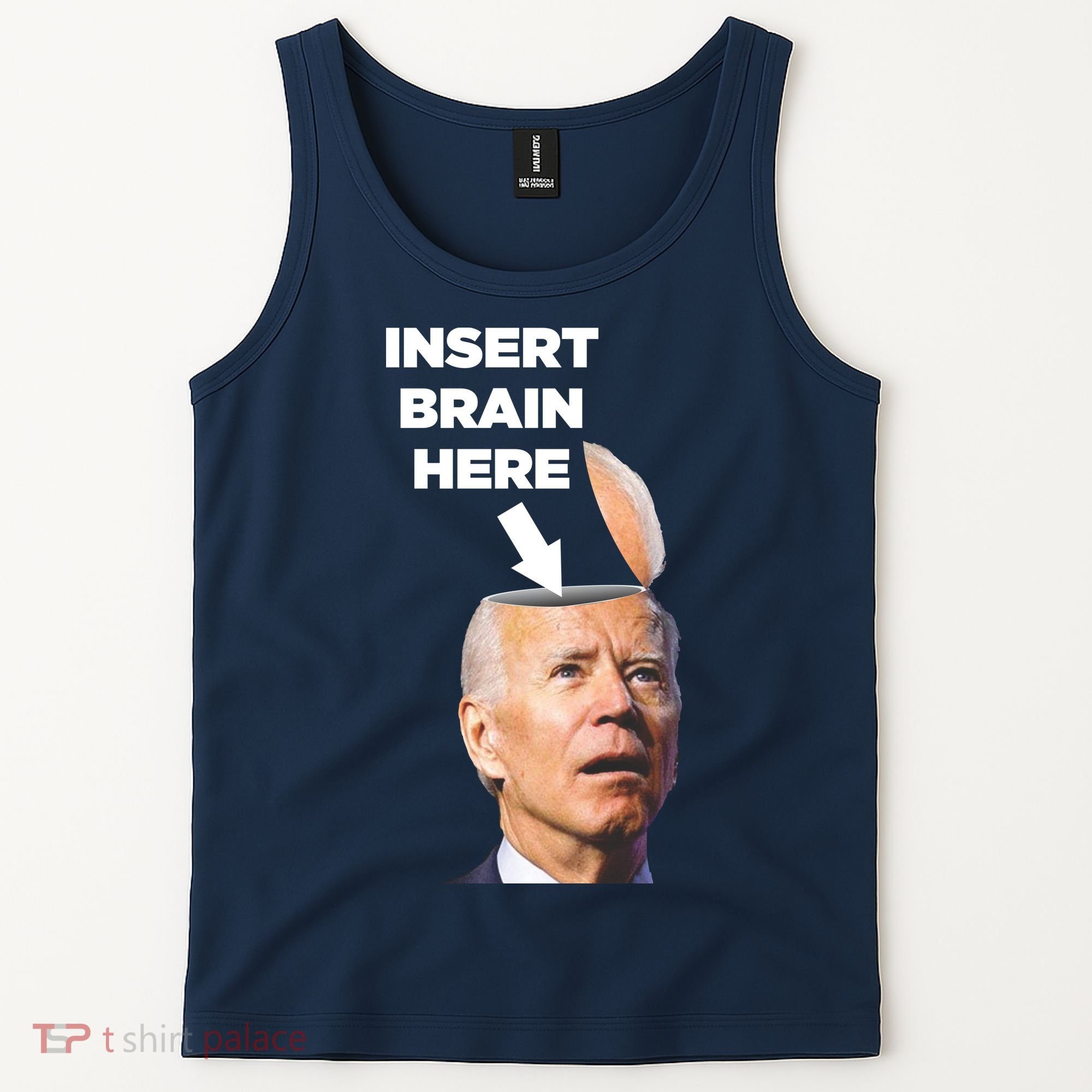 Let's Go Brandon Insert Brain Here Tank Top
