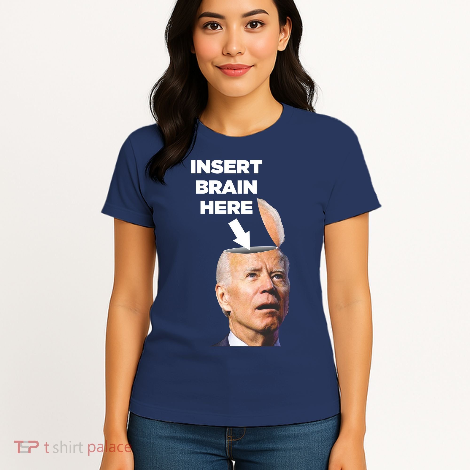 Let's Go Brandon Insert Brain Here Women's T-Shirt